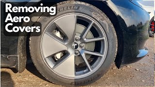 From Aero to Alloy: Easy Guide for Tesla Model 3/Y Wheel Transformation (Removing Aero Wheel Covers)