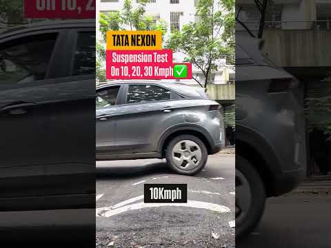 Tata Nexon Suspension Test at 10, 20, 30 kmph
