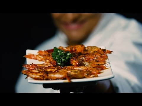 Durban's spicy pan-grilled prawns