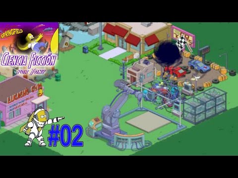 Los Simpson Springfield "Ciencia Ficción, Cap. 2 - La Impresora 3-D y la farola del futuro" por Tony