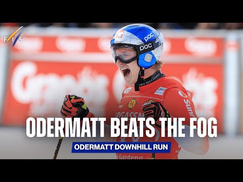 Odermatt’s Winning Run in a Stop-Start Val Gardena Downhill | FIS Alpine
