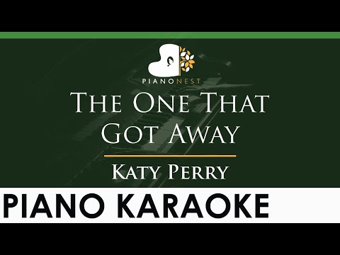 Katy Perry - The One That Got Away - LOWER Key (Piano Karaoke Instrumental)