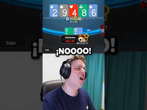 Choque FATAL en Mesa Final de Torneo $5,200 🤧 #pokerstars #pokeronline #poker