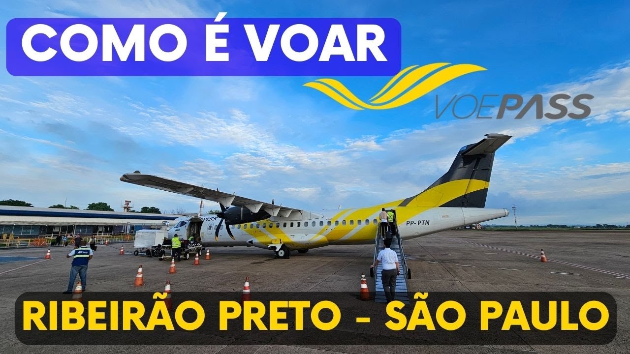 COMO É VOAR VOEPASS, COM ATR 72, CHEGADA POUSANDO EM CONGONHAS SP
