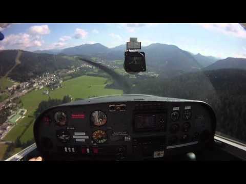 Landung Piste 33 in Mariazell LOGM