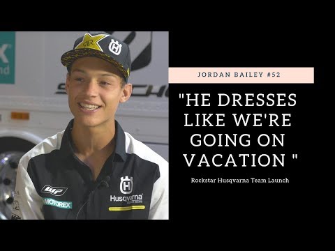"He dresses like we're on vacation" Jordan Bailey Rockstar Racing Intro - Motocross Action Magazine