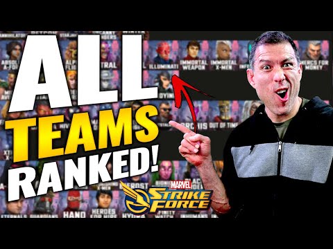 BUILD THESE FIRST! ALL TEAMS RANKED BEST TO WORST- January 2026 - Marvel Strike Force Tier List