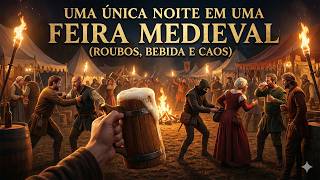 Uma Única Noite em uma Feira Medieval (Roubos, Bebida e Caos)