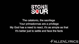 Stone Sour - Absolute Zero [Lyric Video] [HD]