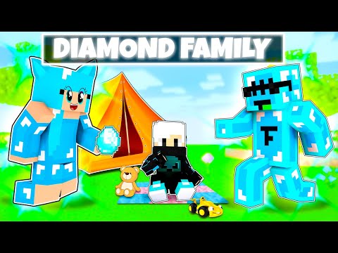 Adopted By The DIAMOND FAMILY In Minecraft (Hindi)