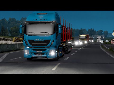 ETS2 | Iveco Stralis Hi Way - Transporting Large Tubes Part 1