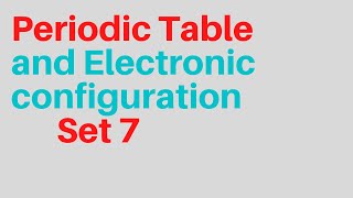 Periodic Table and Electronic configuration SSLC kerala 2020 video