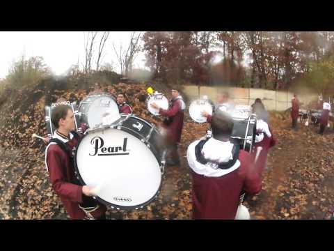 UMass Drumline 2012: Bass Drums Warm-Up - MICCA Finals (2)