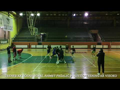 KK Visoko: Ahmet Pašalić gost-trener na treningu visočkih košarkaša