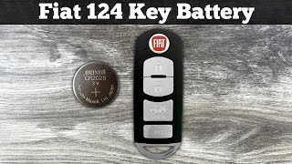 2015 - 2017 Fiat 124 Spider Key Fob Battery Replacement - How To Change Replace Remote Fob Batteries