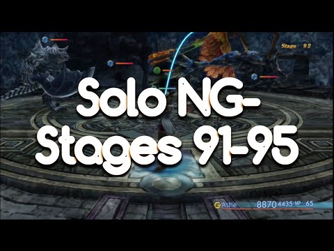 Trial Mode Stages 91-95 | FFXII The Zodiac Age - Ashe Solo NG-