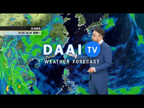 2022/05/06 西半部周六穩定略熱 周日至周一轉雲多有雨