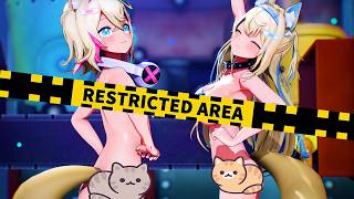 【MMD ホロライブ 4K/60fps】《Fuwawa Abyssgard (フワワ・アビスガード) Mococo Abyssgard (モココ・アビスガード) 》~《Chatter Chatter》