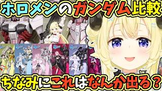 ぺこらやこよりたちのガンダムを並べて、ガンダムを勉強していくわため【角巻わため/ホロライブ切り抜き】