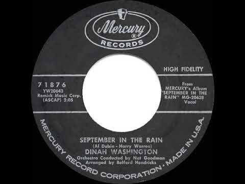 1961 HITS ARCHIVE: September In The Rain - Dinah Washington