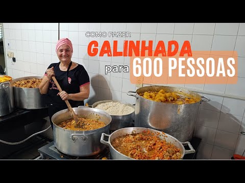 Galinhada para 600 pessoas