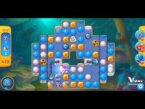 Fishdom. 9220 level no boosters and diamonds. 22 moves