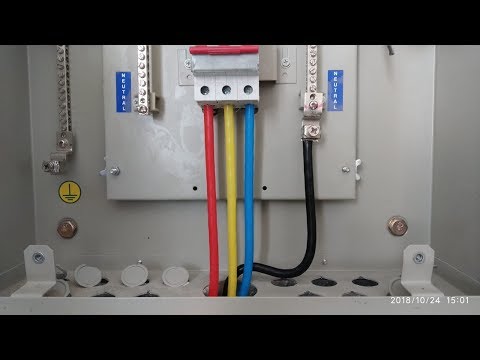 3 phase DB main Power cable termination Video