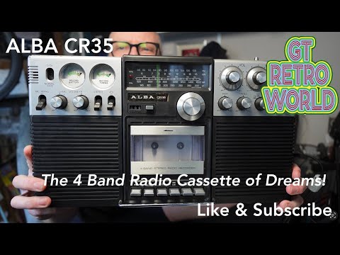 ALBA CR35 4 Band Radio Cassette,80s Ghetto Blaster,Boombox and a little Moan(ET Phone Home!)