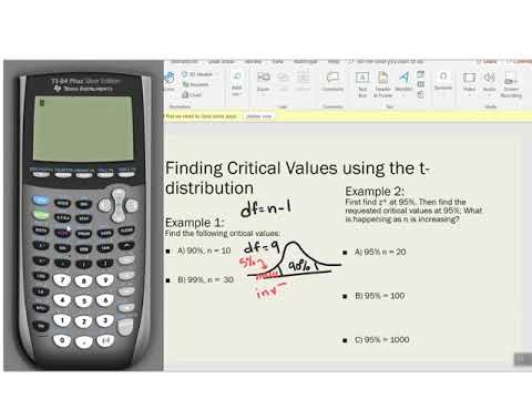 T-critical values (invT)