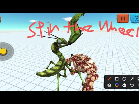 arbs mobile giant praying mantis vs lava golem spin the wheel