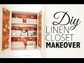 DIY Linen Closet Makeover & Organization | Home Decor