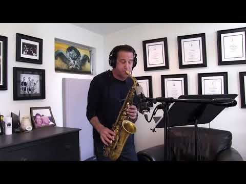 Eric Marienthal recording saxophone solo