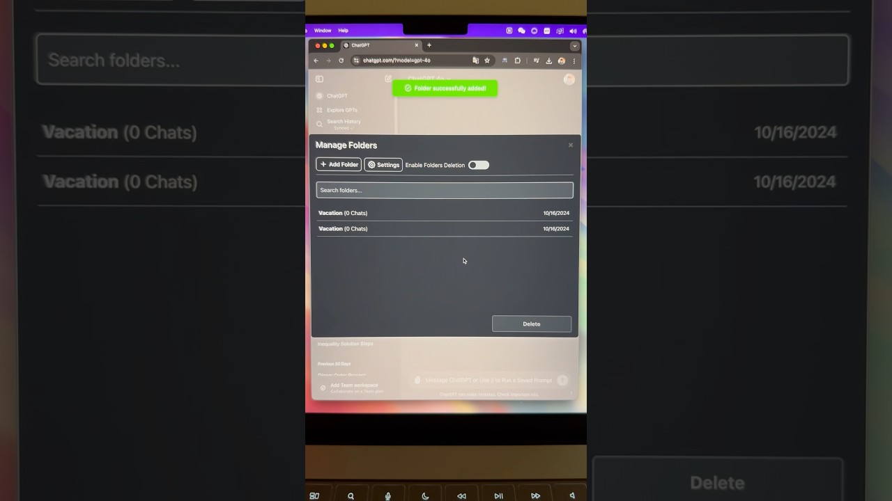 Organize your ChatGPT conversations #productivity #aitools #ai #chatgpt4 #chatgpt