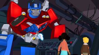 Transformers Rescue Bots Optimus Prime and Bumblebee Save The Day