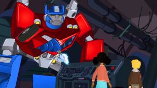 Transformers Rescue Bots Optimus Prime and Bumblebee Save The Day