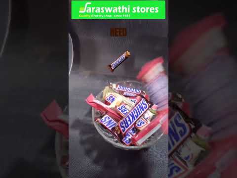 Snickers Lovers Hit 🎯 like 👍 & Comment your Favourite Flavour #snickers #saraswathistorestrichy