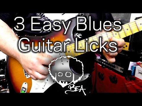 3 Easy Blues Guitar Licks