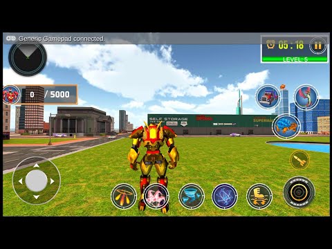 Police Dragon Robot Car Game - Android Gameplay #2