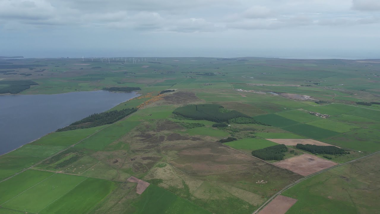 Aerial view of Loch Calder