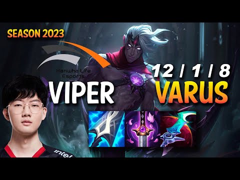 HLE Viper VARUS vs SAMIRA ADC - KR Ranked