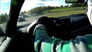 preview picture of video 'Gelleråsen: Megane RS, EVO 8, C63 AMG, 350Z + drifting'