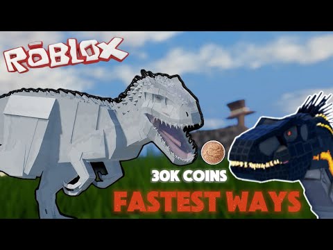 FASTEST WAYS TO GET DINO COINS FOR INDOMINUS REX - Jurassic Blocky