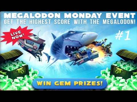 MEGALODON MONDAY EVENT LIVE Part # 1 - Hungry Shark Evolution