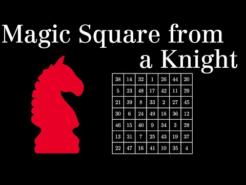 Odd Magic Squares from a Knight's Move (synthwave enumeration)