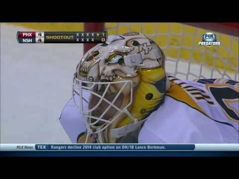 Full shootout Nashville Predators vs Phoenix Coyotes 10/31/13 NHL Hockey.