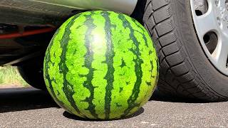 WATERMELON COCA COLA BALLOON VS CAR, Coca Cola Zero, PowerAde, Fanta, Sprite, Fruko and Mentos Diff