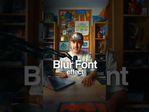 Easy Font Blur Effect✨