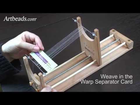 Artbeads Quick Tutorial - How to Set up the Warp Threads on The Ricks Beading Loom
