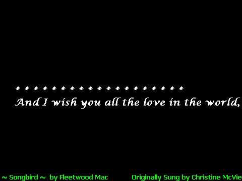 FleetwoodMac ~ Songbird (karaoke)