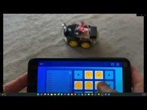 Controlling ELEGOO Smart Robot Car Kit using Bluetooth connection and cell phone